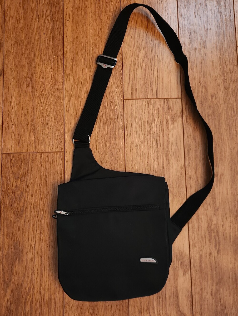 Travelon Crossbody Heritage Tour Travel Organizer Bag Black